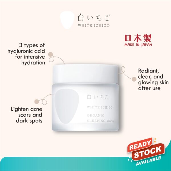 White Ichigo Organic Sleeping Mask