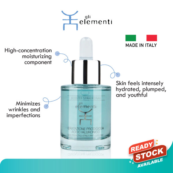 Gli Elementi Extraordinary Booster - Prodigious Moisturizing Hyaluronic Acid 30ml