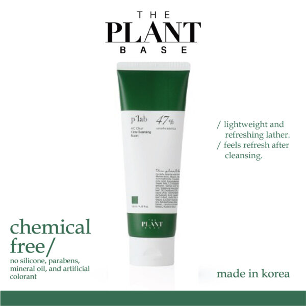 The Plant Base AC Clear Cica Cleansing Foam 120ml