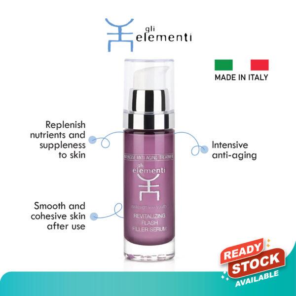 Gli Elementi Revitalizing Flash Filler Serum 30ml