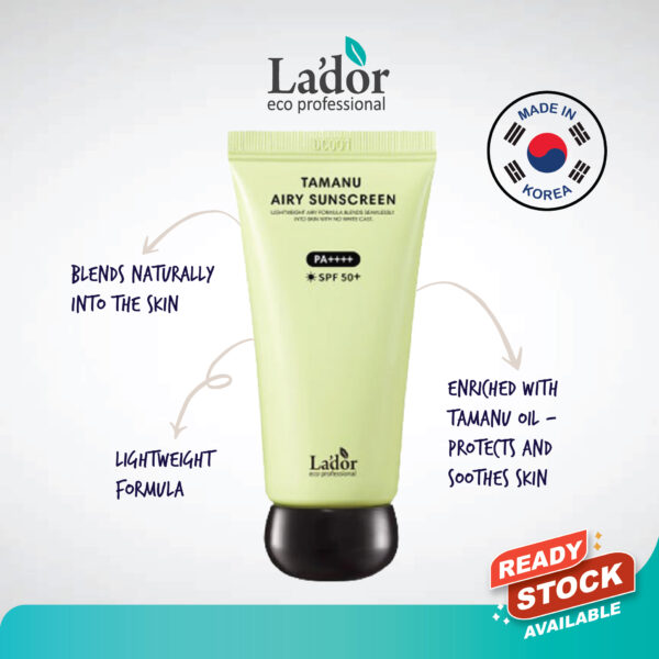 LADOR Tamanu Airy Sunscreen SPF50+ PA++++ 50ml