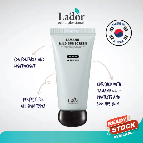 LADOR Tamanu Mild Sunscreen SPF50+ PA++++ 50ml