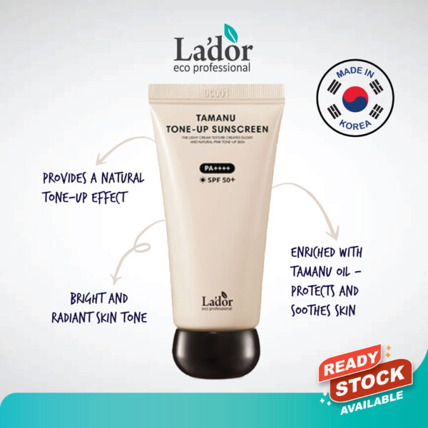 Lador Tamanu Tone Up Sunscreen SPF50+ PA++++ 50ml